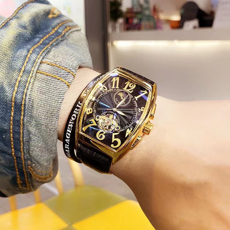SEWOR 기계식 시계 남자 골드 뚜르 비옹 시계 배럴 - Seiko Watch Presage 리뷰 및 가격