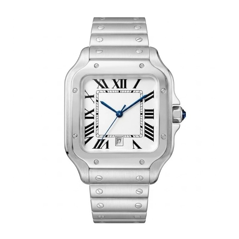 새로운 럭셔리 남성용 쿼츠 시계 클래식 레트로 스타일  - Cartier Watch Santos 리뷰 및 가격