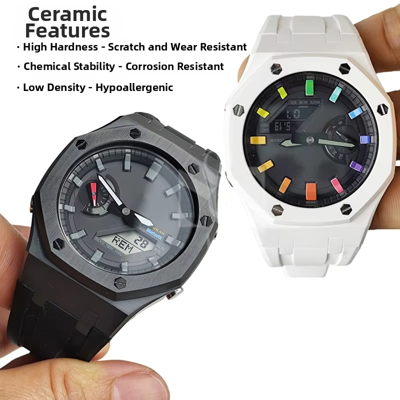 2100 모드 키트 세라믹 시계 케이스 키트, 나일론  - Casio Watch G-Shock Ga-2100 리뷰 및 가격