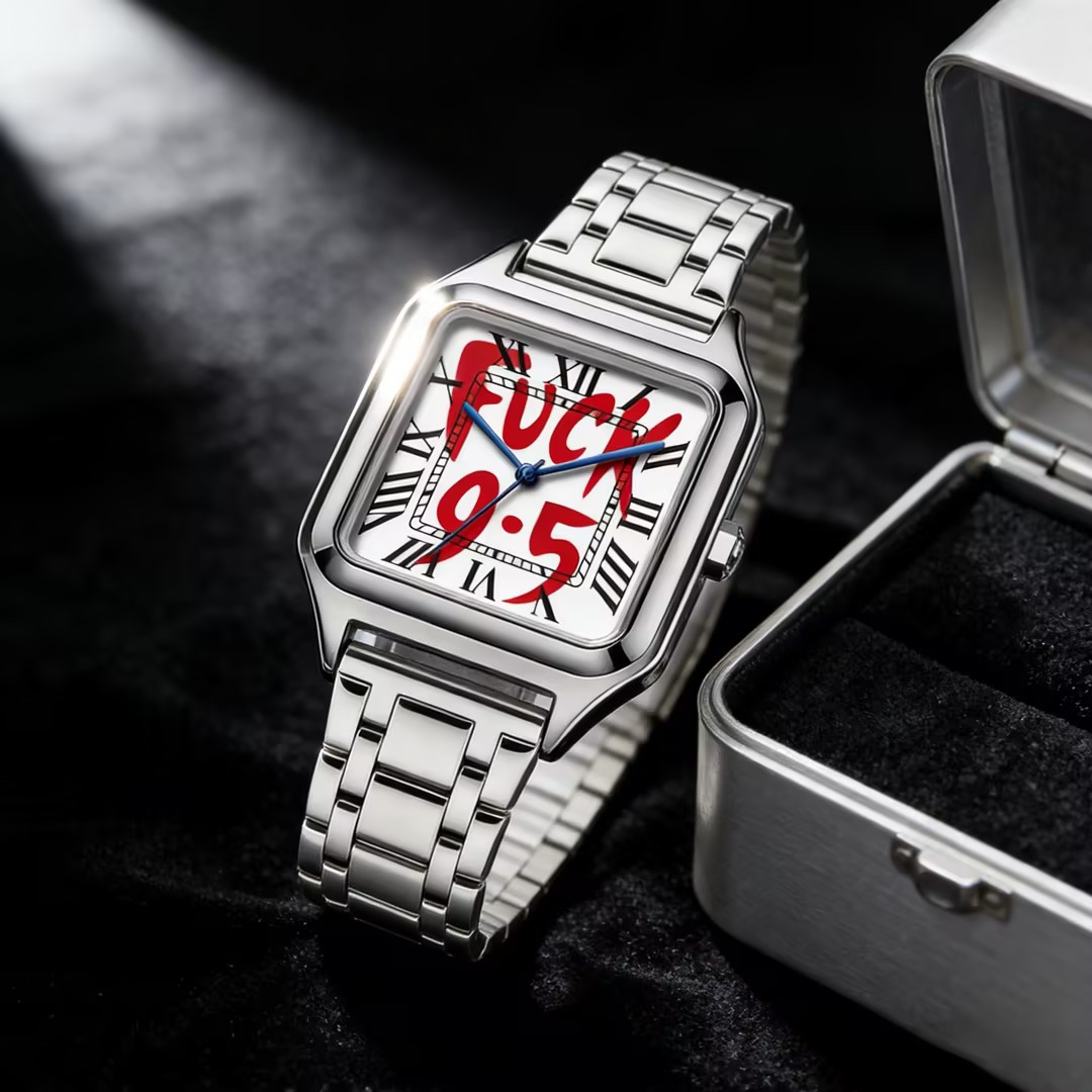 FUCK9.5 스테인리스 스틸 합금 사각 다이얼 심플하 - Cartier Watch Santos 리뷰 및 가격